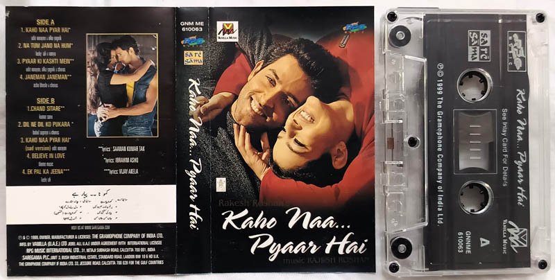 Kaho Naa Pyaar Hai Hindi Audio cassette