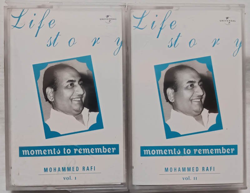Life Story Moments to Remember Mohammed Rafi Vol 1 & 2 Hindi Audio cassette