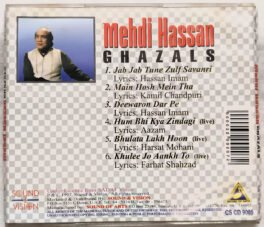 Mehdi Hassan Ghazals Hindi Audio Cd