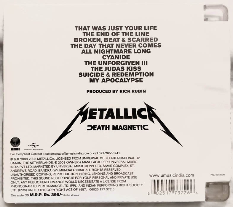 Metallica Death Magnetic Audio Cd