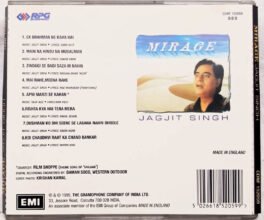 Mirage Jagjit Singh Hindi Audio cd