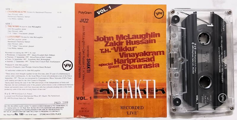 Remember Shakti Vol 1 & 2 Audio cassette