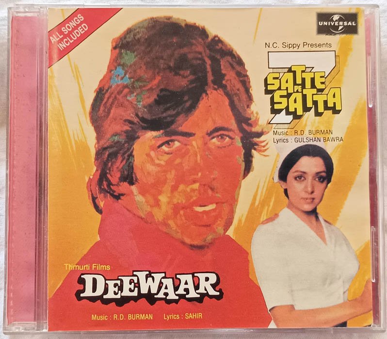 Satte Pe Satta - Deewaar Hindi Audio Cd By R D Burman