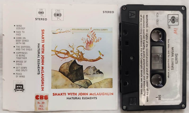 Shakti with John Mclaughlin Natural Elements Audio cassette