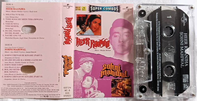 Sohni Mahiwal - Heer Raanjha Hindi Audio cassette