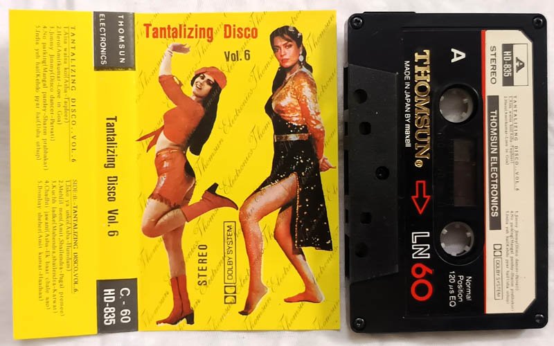 Tantalizing Disco Vol 6 Hindi Audio cassette