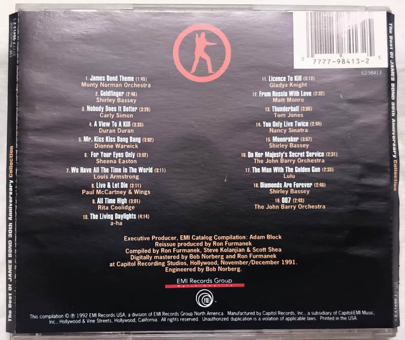 The Best of James Bond 30th Anniversary Collection Audio cd