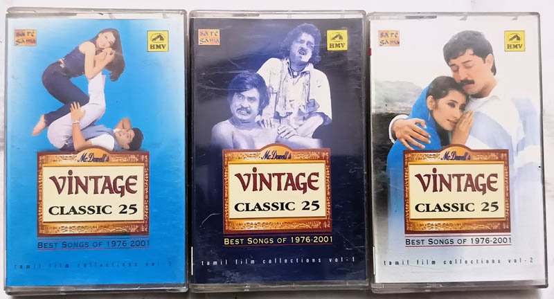Vintage Classic 25 Vol 1 to 3 Tamil Audio Cassette