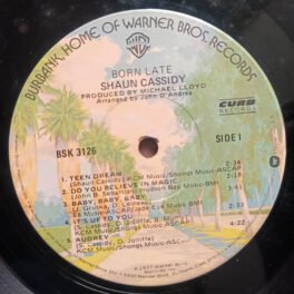 Born Late Shaun Cassidy English LP Vinyl Record