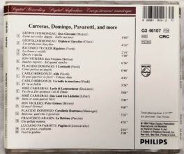 Carreras Domingo Pavarotti and more Audio cd