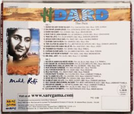 Dard the pain Mohd Rafi Hindi Audio cd