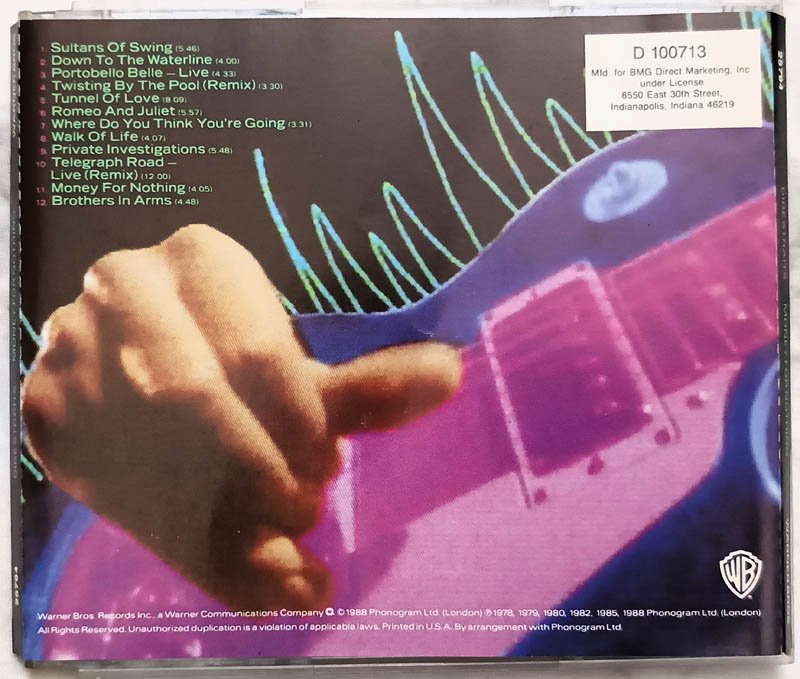 DireStraits Money For Nothing Audio Cd