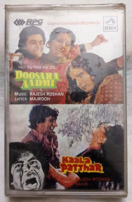 Doosara Aadmi-Kaala Patthar Hindi Audio Cassette By Rajesh Roshan (Sealed)