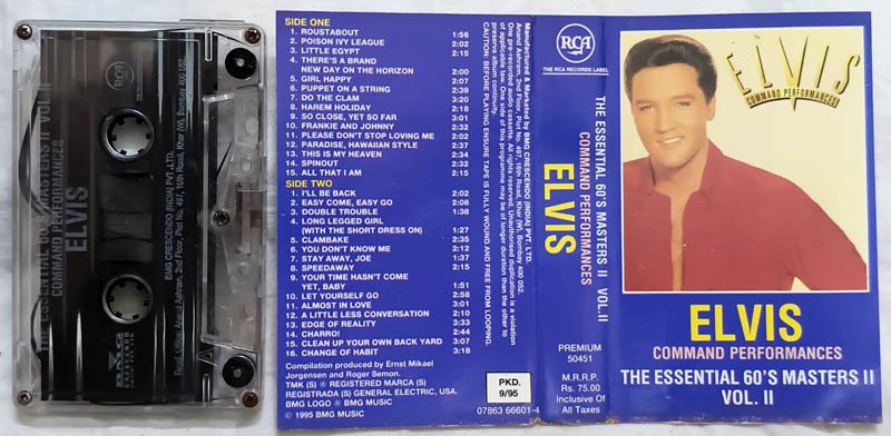 Elvis Command Performences The Essential 60s Master Vol 2 Audio Cassette