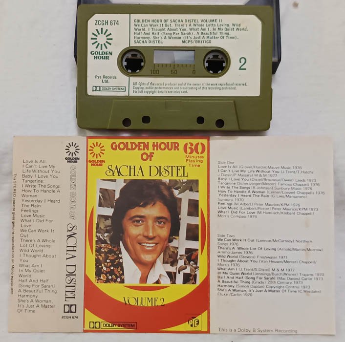 Golden Hour of Sacha Distel Volume 2 Hindi Audio Cassette