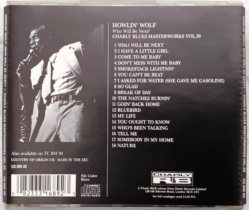 Howlin Wolf Who Will Be next Charly Blues Masterwork Vol 3 Audio cd
