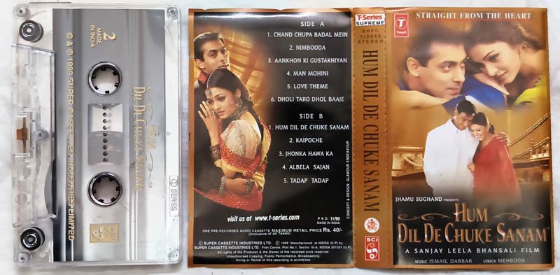 Hum Dil De Chuke Sanam Hindi Audio Cassettes