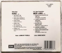 Karz – Meri Jung Hindi Audio cd By Laxmikant Pyarelal