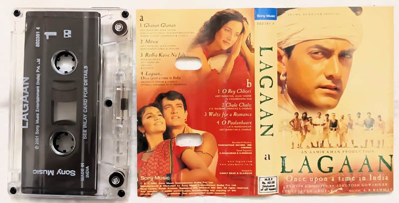 Lagaan Hindi Audio Cassettes By A R Rahman