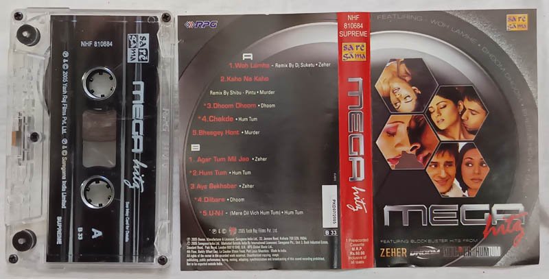 Mega Hitz Hindi Audio Cassette