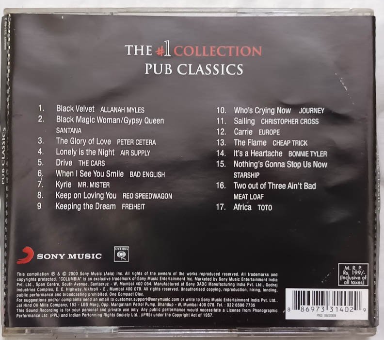 Pub Classics The No 1 Collection Audio Cd
