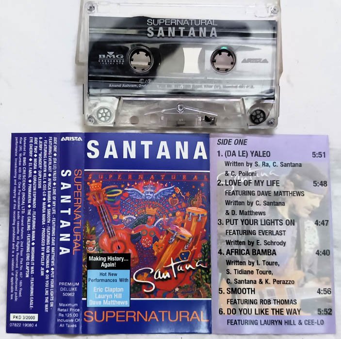 Santana Supernatural Audio Cassette
