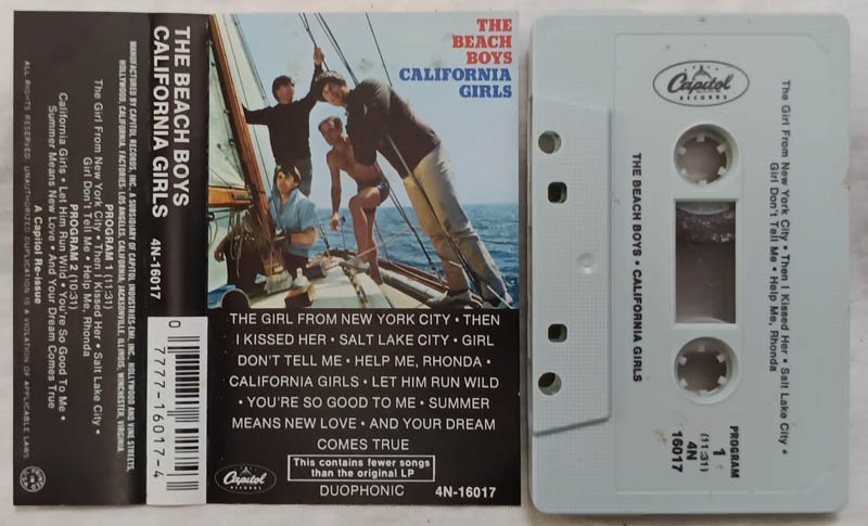 The Beach Boys California Girls Audio Cassette