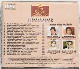 The Golden Collection Hemant Kumar Greatest Hits Hindi Film Songs Audio CD