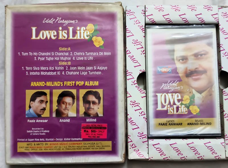 Udit Narayans Love is Life Hindi Audio Cassette