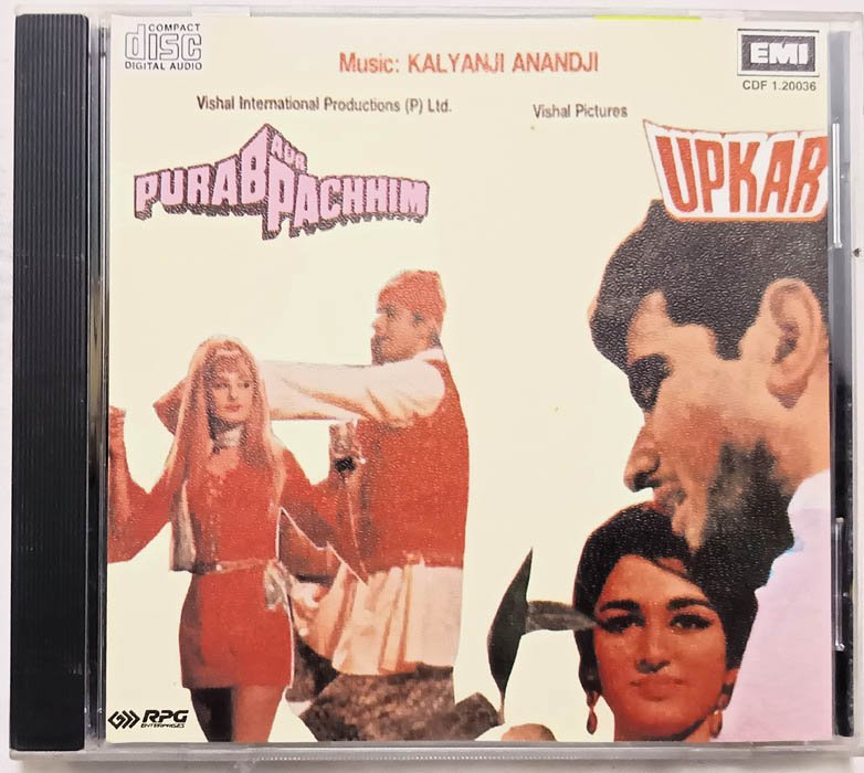 Upkar - Purab Aur Pacchim Hindi Film Songs Audio CD By Kalyanji Anandji