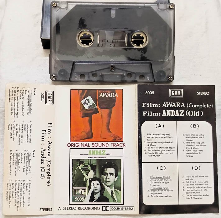 Awara - Andaz Hindi Audio Cassette