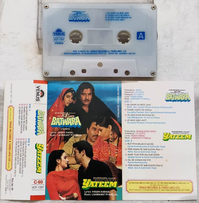 Batwara - Yateem Hindi Audio Cassette