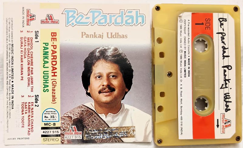 Be Pardah Pankaj Udhas Ghazal Audio Cassette