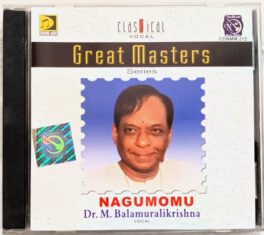 Classical Vocal Great Masters Series Nagamomu Dr.M.Balamuralikrishna Vocal Audio cd