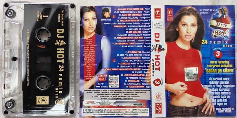D J Hot Remix Vol 3 Audio Cassette