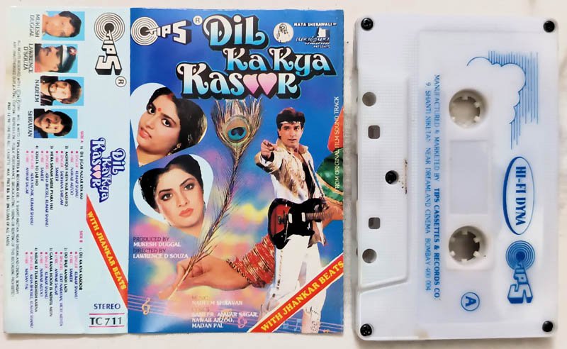 Dil Ka Kya Kasoor Auio Cassette By Nadeem Shravan