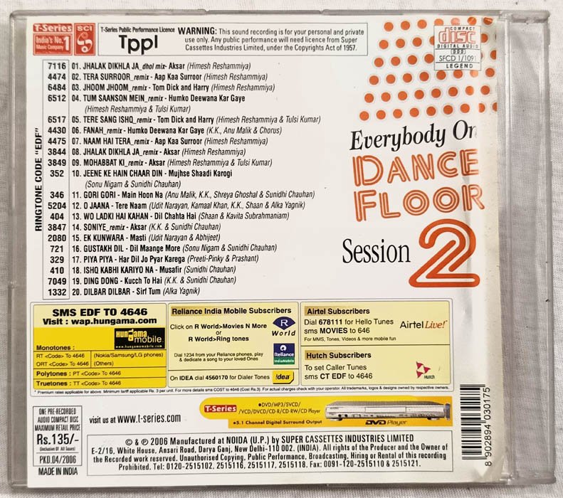Everybody One Dance Floor Sessio 2 Hindi Audio cd