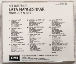 Hit Duet of Lata Mangeshkar from 70s & 80s Hindi Audio cd