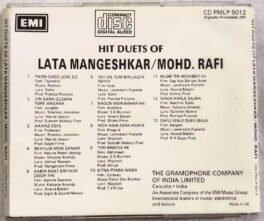 Hit Duets of Lata Mangeshkar Mohd Rafi Hindi Audio cd