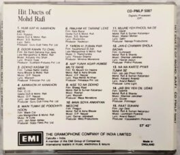 Hit Duets of Mohd Rafi Hindi Audio cd