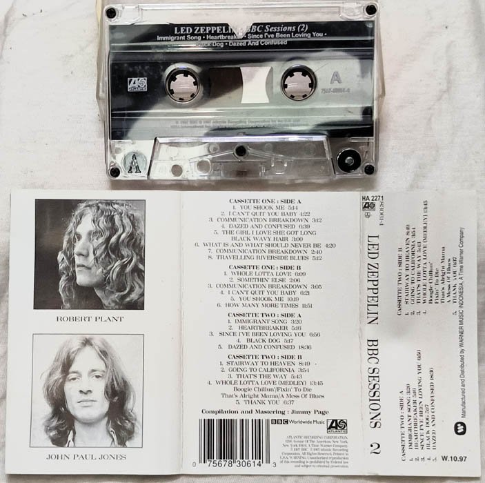 Led Zeppeling BBC Sessions 2 Audio Cassette