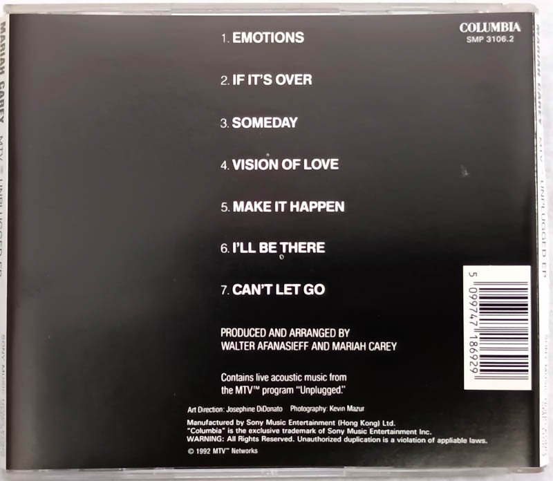 Mariah Carey Unplugged Audio cd