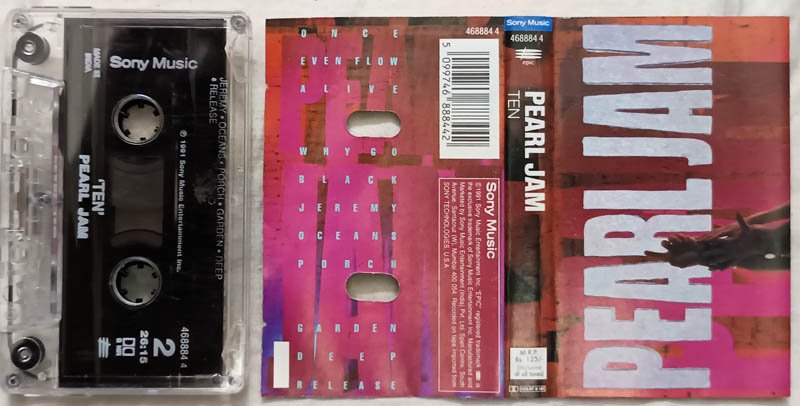 Pearl Jam Ten Audio cassette