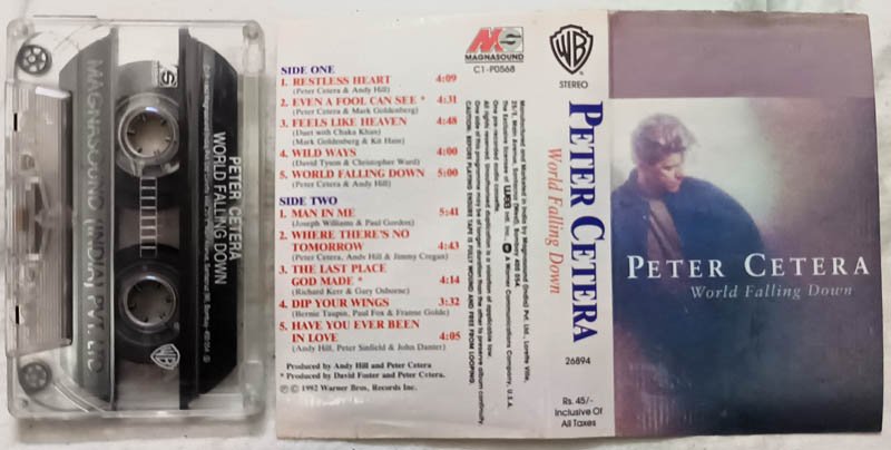 Peter Cetera World Falling Down Audio Cassette
