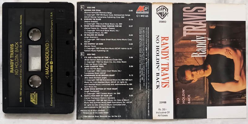 Randy Travis No Holdin Back Audio Cassette