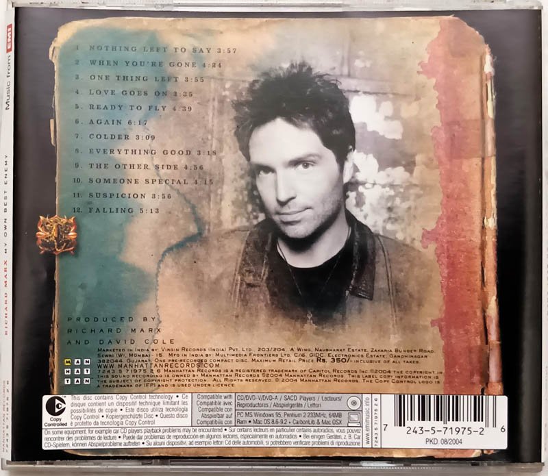 Richad Marx My own best enemy Audio cd