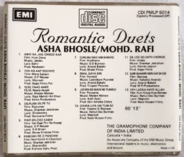 Romantic Duets Asha Bhosle Mohd Rafi Audio cd
