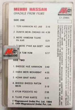 The Legend Mehdi Hassan Ghazal Audio Cassette (Sealed)