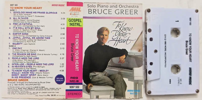 To Know your heart Bruce Greer Audio cassette