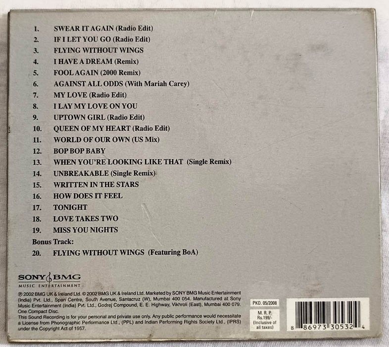 Westlife The Greatest Hits Audio cd